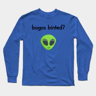 bogos binted? (black) Long Sleeve T-Shirt